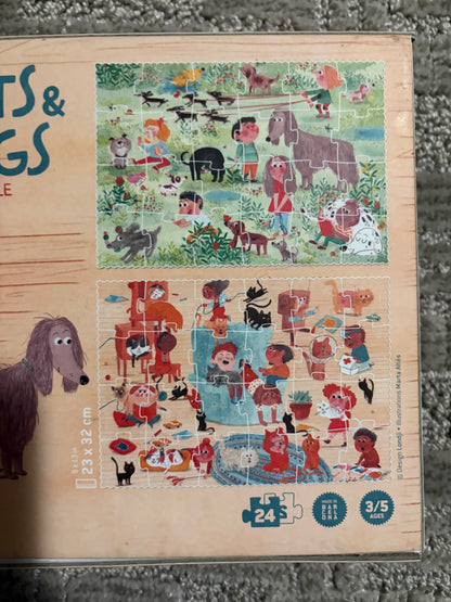 Cats and Dogs reversible puzzle