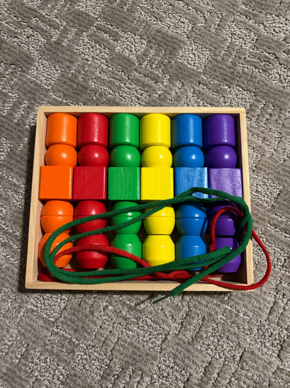 Melissa and Doug Primary Lacing Beads