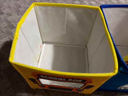 Two toy storage bins