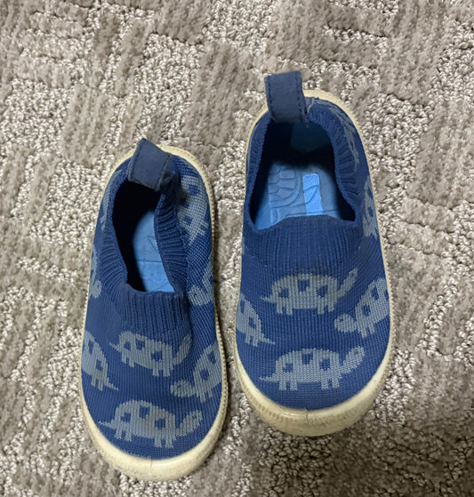 Jan and Jul knit shoes - turtle print , Shoes 6 (Walkers:12-24 mth)