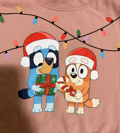 Bluey and Bingo Christmas sweater , Kids 4/4T