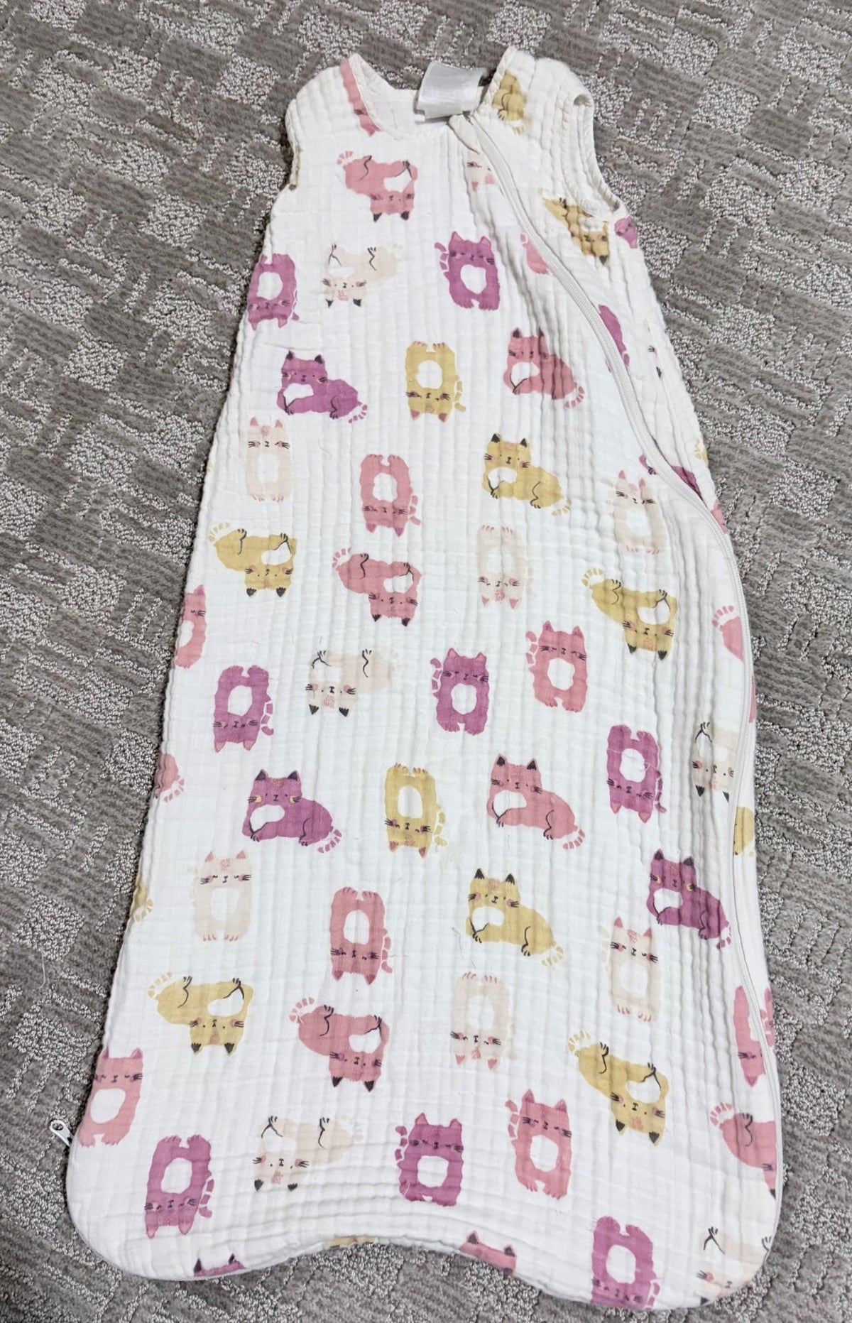 Cat sleep sack - 6-18 months , 6-12 Months (Medium)
