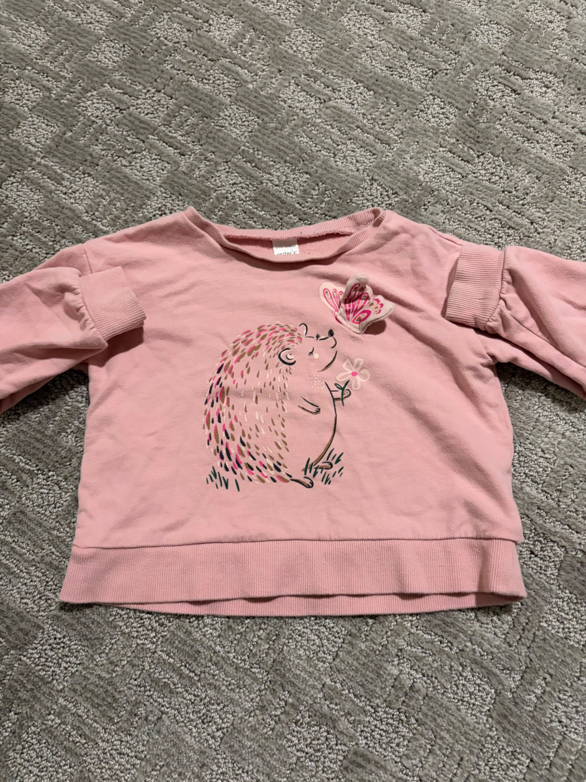 Carters pink sweatshirt - hedgehog , Kids 4/4T