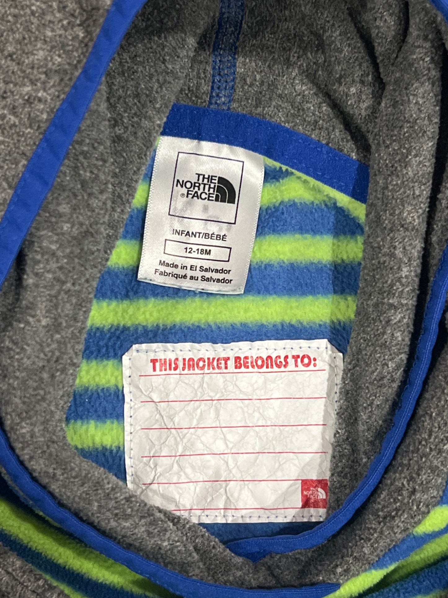 Kids The North Face Fleece Once-Piece, Size 12-18 months, Kids 18 Month (12-18M)