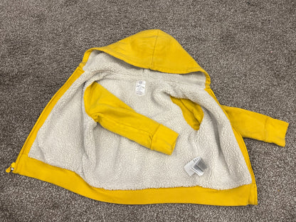 babyGAP, Yellow Zip up Hoodie from GAPKids, sherpa lined, size 4 , Kids 4/4T