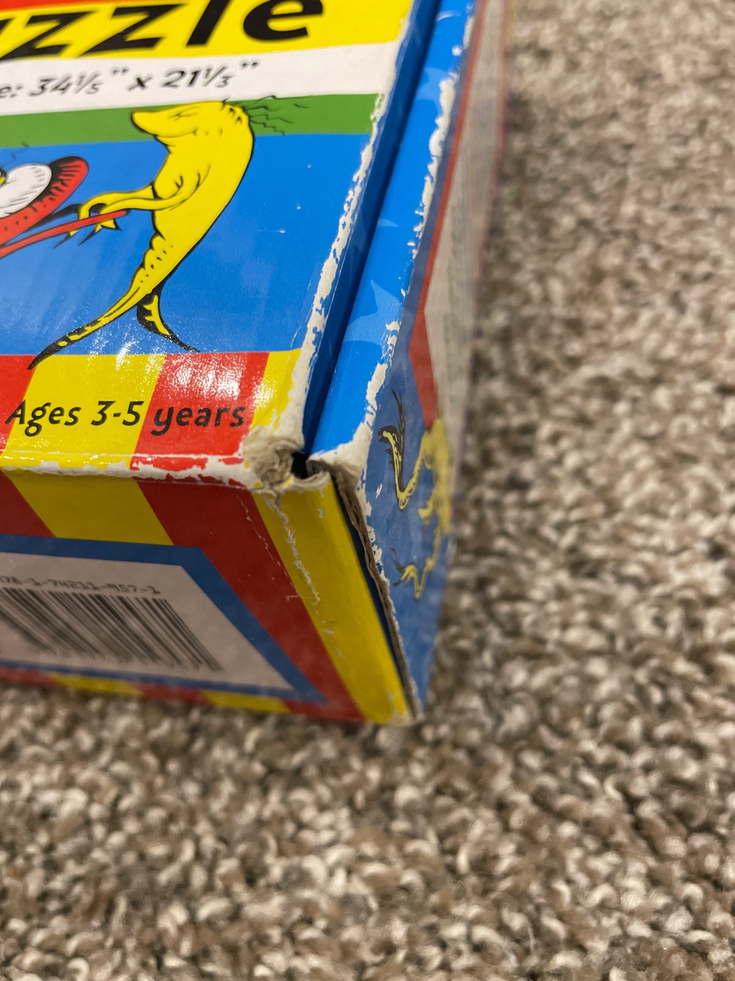 Kids Dr. Suess One Fish Two Fish Red Fish Blue Fish Floor Puzzle