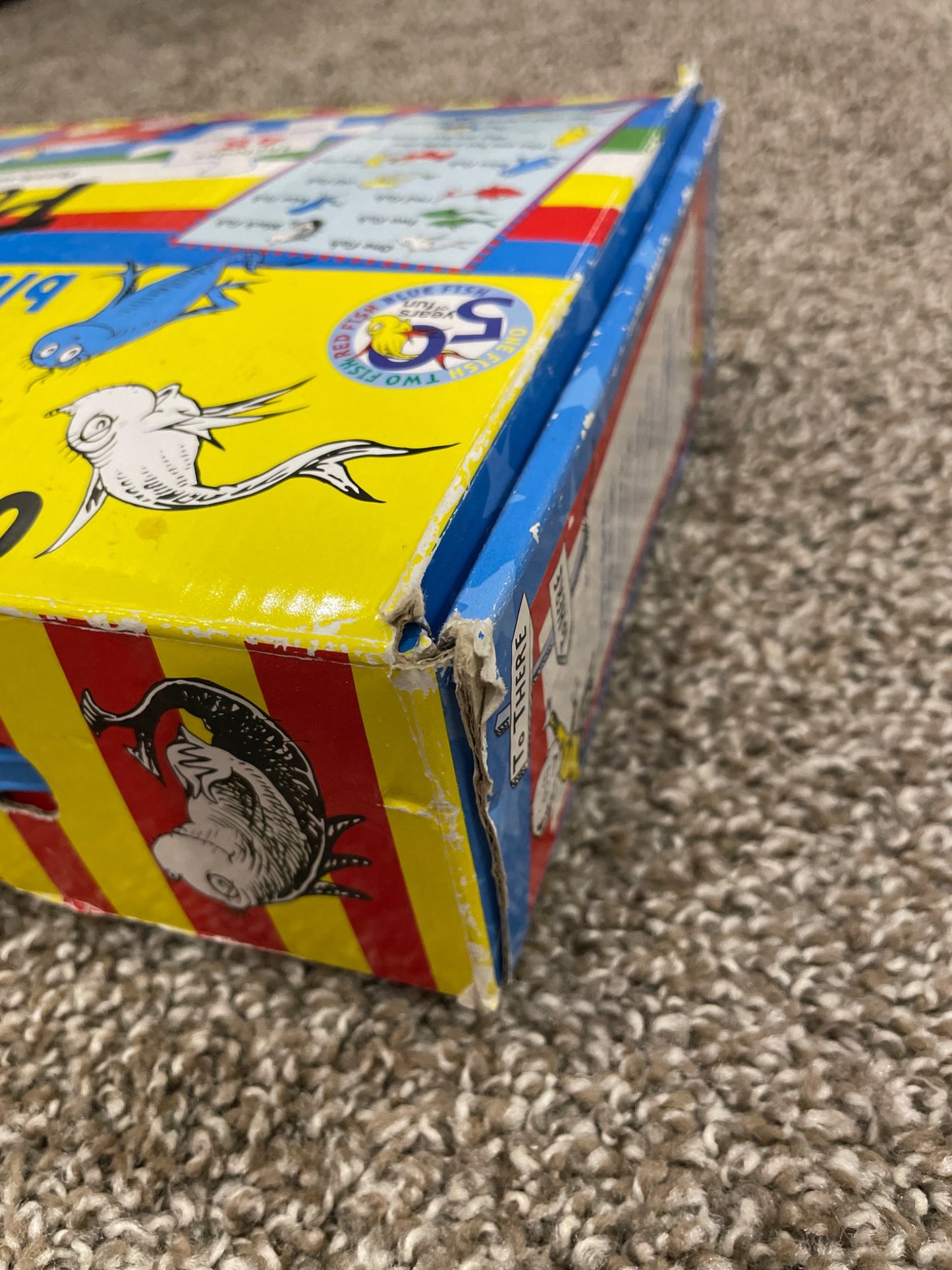 Kids Dr. Suess One Fish Two Fish Red Fish Blue Fish Floor Puzzle
