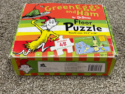 Kids Floor Puzzle: Green Eggs and Ham by Dr. Suess