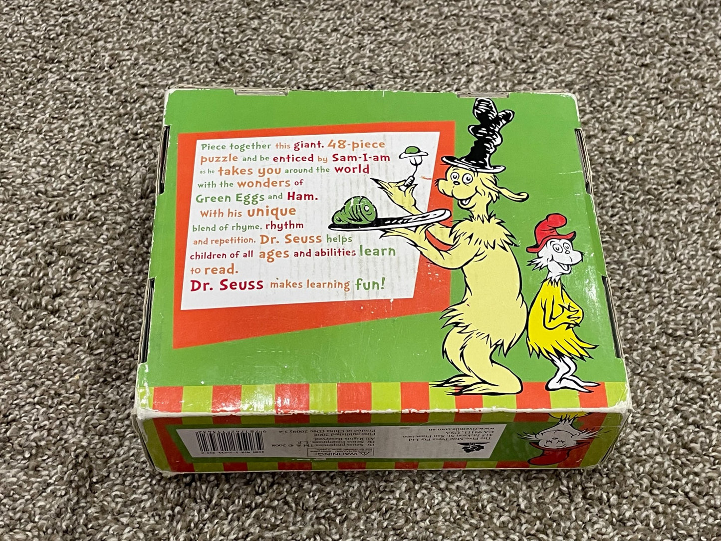 Kids Floor Puzzle: Green Eggs and Ham by Dr. Suess