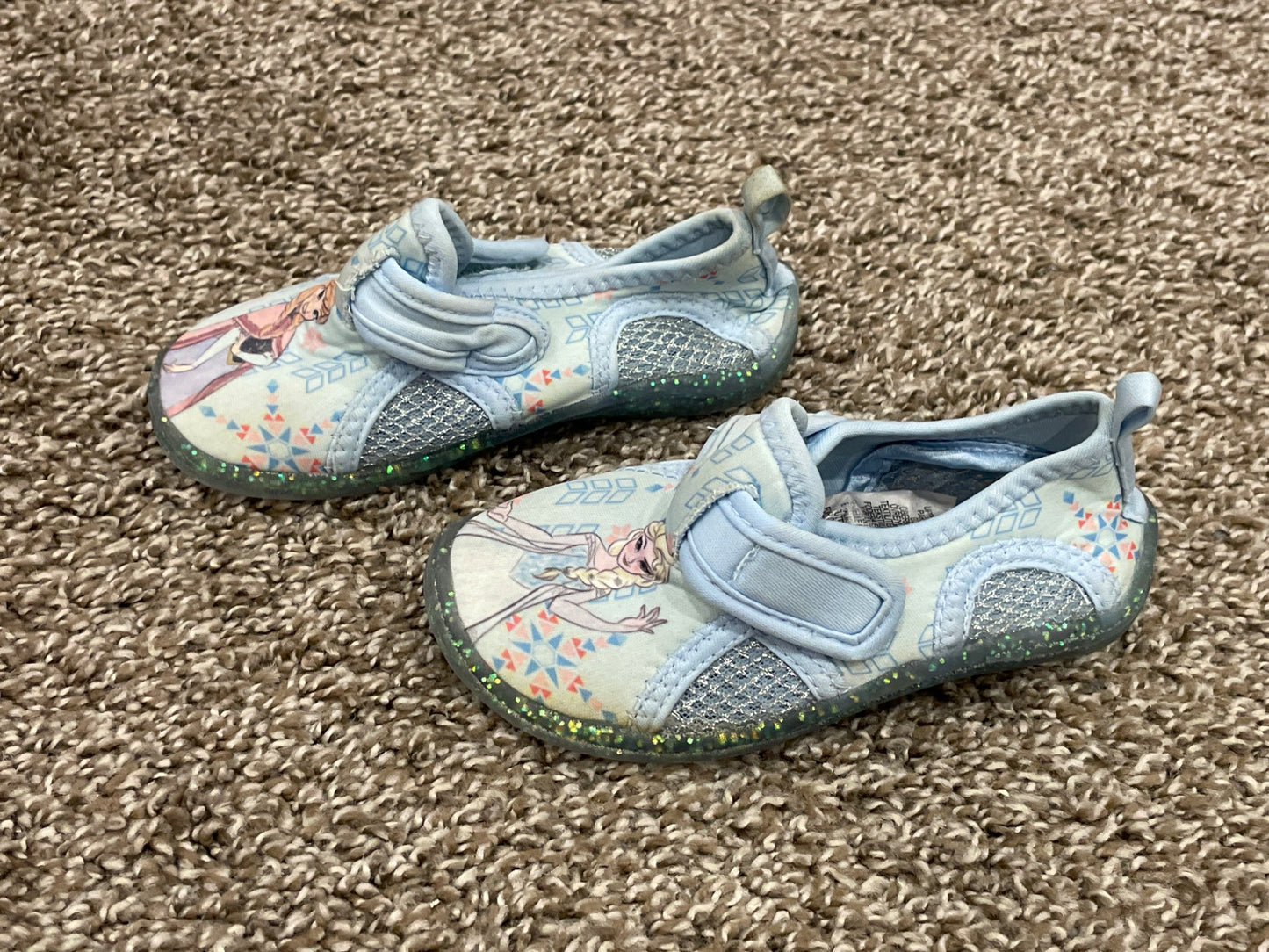Girls Disney Frozen Princess Jelly Shoes / Sandals / Water shoes, size 8, VGUC, Shoes 8 (Toddler:2-4yr)
