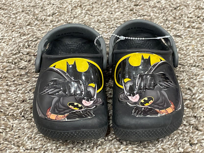 Crocs, size 7, Batman, Very Good Used Condition (VGUC), Shoes 7 (Walkers:12-24 mth)