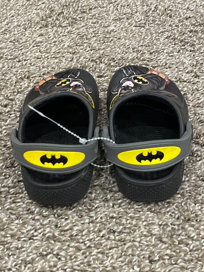 Crocs, size 7, Batman, Very Good Used Condition (VGUC), Shoes 7 (Walkers:12-24 mth)