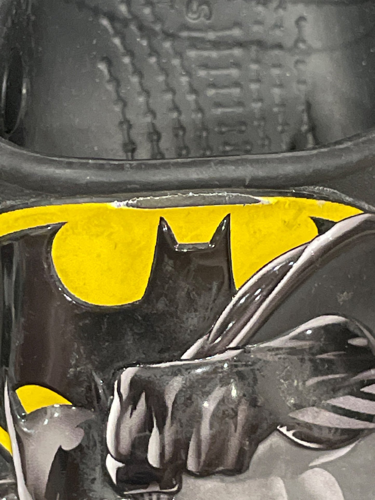 Crocs, size 7, Batman, Very Good Used Condition (VGUC), Shoes 7 (Walkers:12-24 mth)