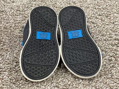 Boys Sketcher Skater Shoes, grey/blue, Size 5, Very Good Used Condition (VGUC), Shoes 5 (Walkers:12-24 mth)