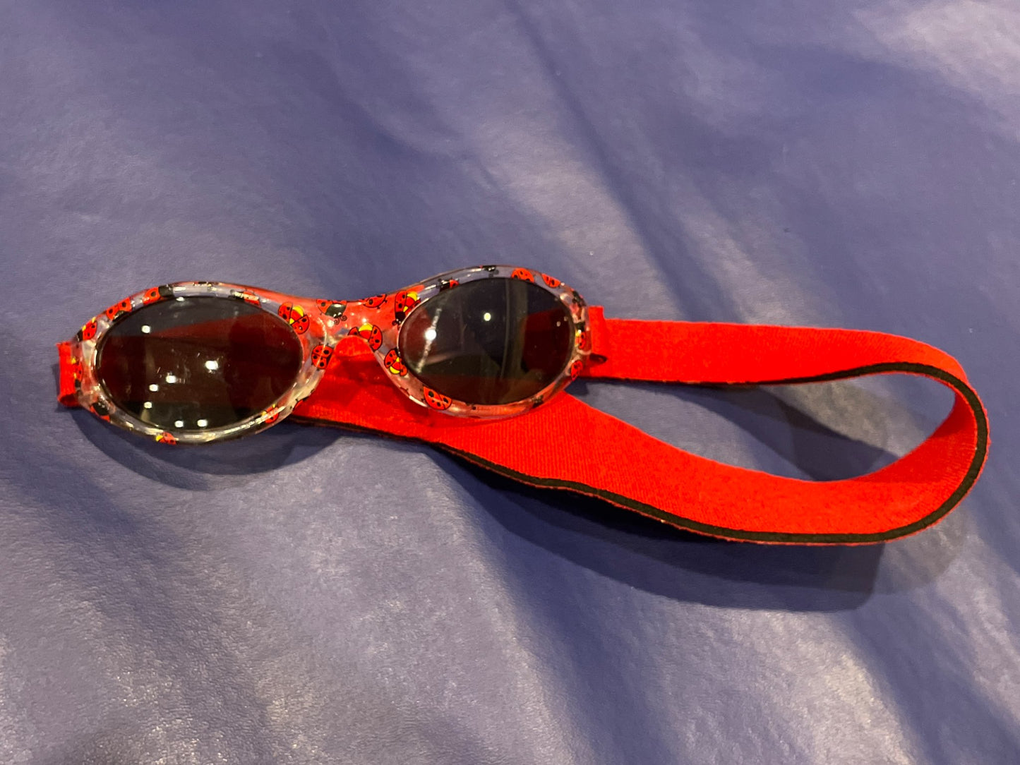 Infant My First Shades Lady Bug Sunglasses, Similar to Baby Banz, VGUC