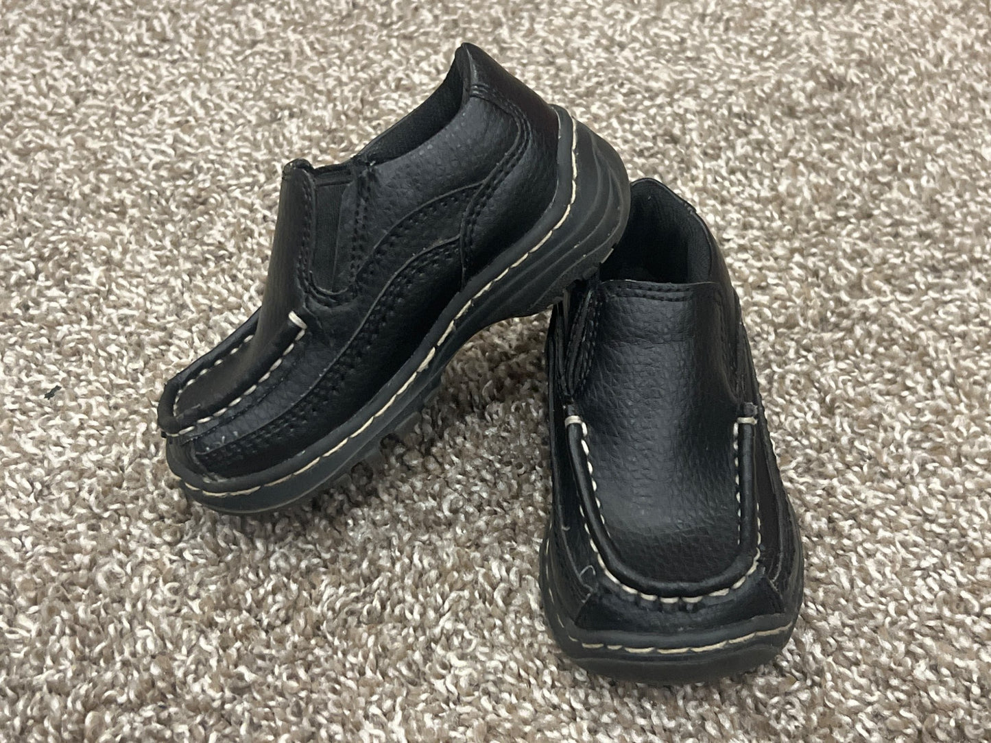 Boys, Black dress shoes, size 6, VGUC, Shoes 6 (Walkers:12-24 mth)