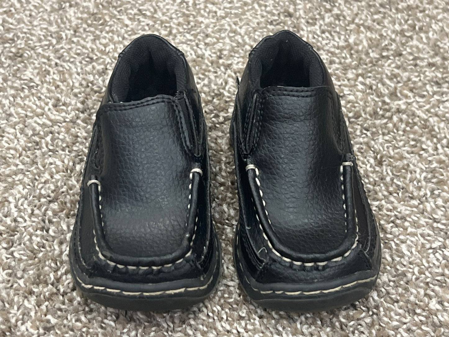 Boys, Black dress shoes, size 6, VGUC, Shoes 6 (Walkers:12-24 mth)
