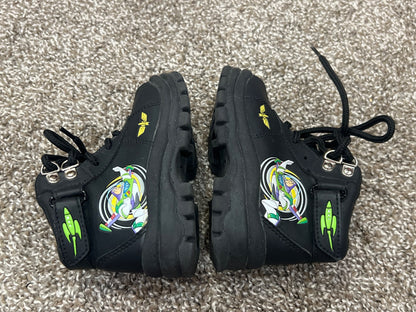 Boys Buzz Lightyear Black Boots, size 6, VGUC, Shoes 6 (Walkers:12-24 mth)
