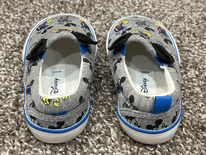 Baby GAP Disney Mickey Mouse Slip on Shoes, VGUC, Shoes 5 (Walkers:12-24 mth)