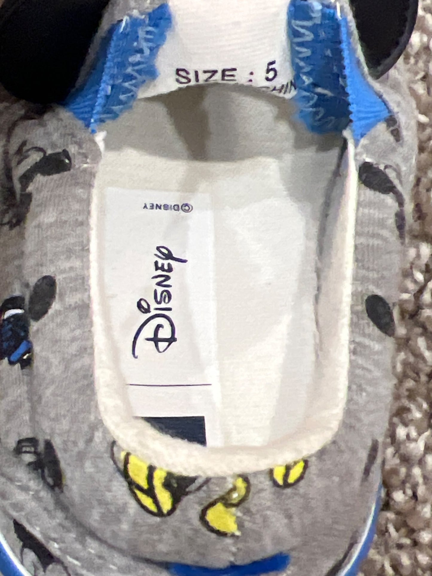 Baby GAP Disney Mickey Mouse Slip on Shoes, VGUC, Shoes 5 (Walkers:12-24 mth)
