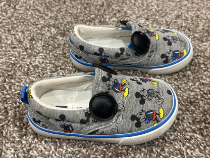 Baby GAP Disney Mickey Mouse Slip on Shoes, VGUC, Shoes 5 (Walkers:12-24 mth)