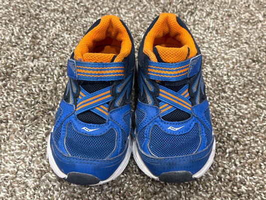 Boys Saucony Ride Running Shoes Sneakers, size 8W, VGUC, Shoes 8 (Toddler:2-4yr)