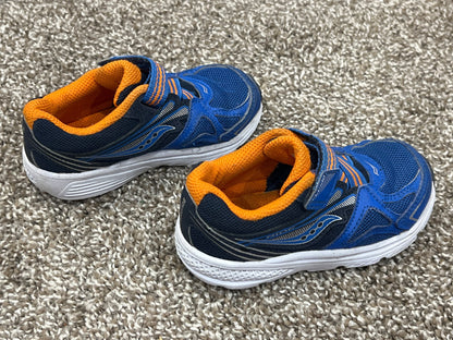 Boys Saucony Ride Running Shoes Sneakers, size 8W, VGUC, Shoes 8 (Toddler:2-4yr)
