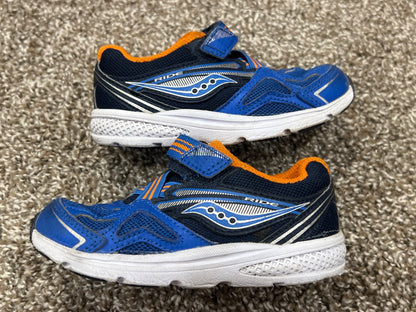 Boys Saucony Ride Running Shoes Sneakers, size 8W, VGUC, Shoes 8 (Toddler:2-4yr)