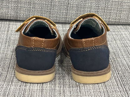 Boys Brown / Navy Dress Shoes, size 6, VGUC, Shoes 6 (Walkers:12-24 mth)