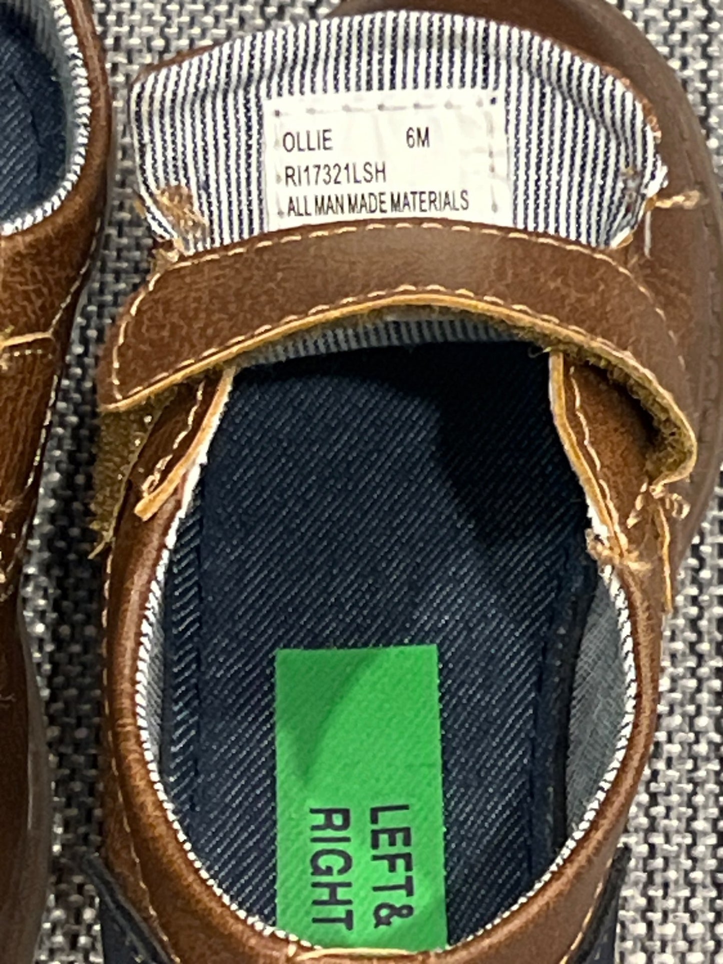Boys Brown / Navy Dress Shoes, size 6, VGUC, Shoes 6 (Walkers:12-24 mth)