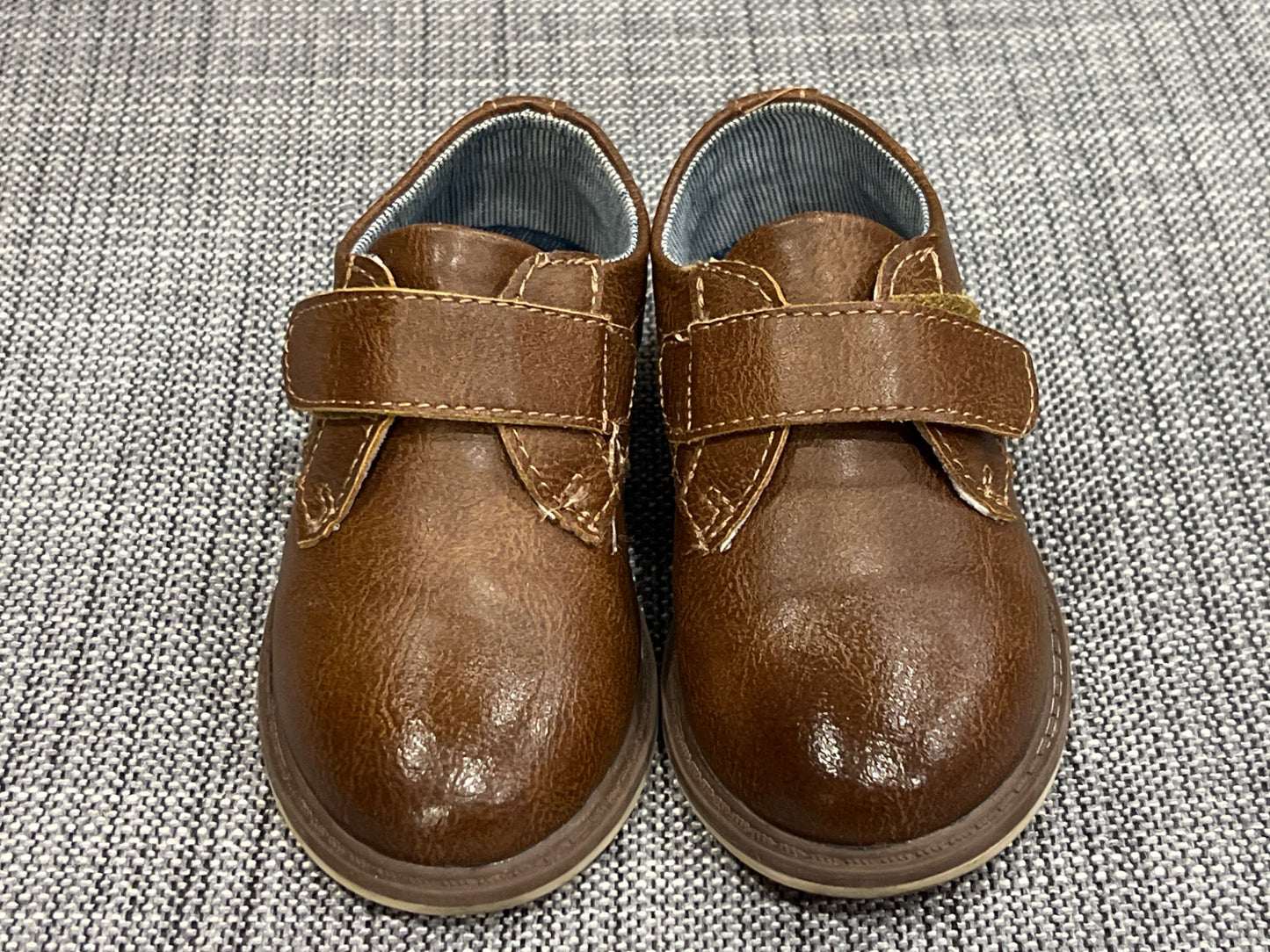 Boys Brown / Navy Dress Shoes, size 6, VGUC, Shoes 6 (Walkers:12-24 mth)