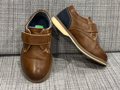 Boys Brown / Navy Dress Shoes, size 6, VGUC, Shoes 6 (Walkers:12-24 mth)