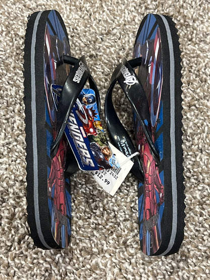 Boys, Marvel Avengers, Flip Flops, size 12, NWT, Shoes 12 (Toddler:2-4yr)