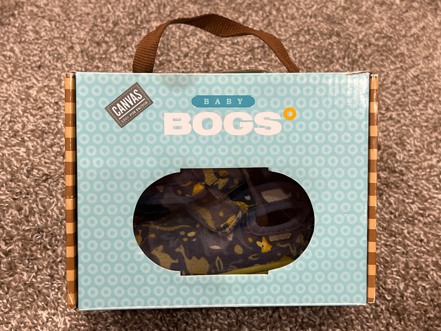 Boys, Bogs Canvas Zoo Print Shoes, Size 7, VGUC, Shoes 7 (Walkers:12-24 mth)