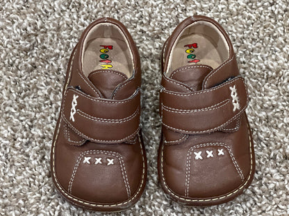 Boys, Brown, Foot Kinetic, Toddler Squeak Shoes, Approx. Size 4, VGUC, Shoes 4 (Baby: 0-12 mth)