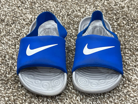 Blue Nike Kawa Slides, size 9, VGUC, Shoes 9 (Toddler:2-4yr)