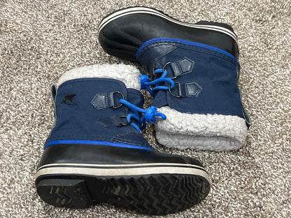 Boys, Navy Blue Sorel Winter Boots, Size 12, VGUC, Shoes 12 (Toddler:2-4yr)