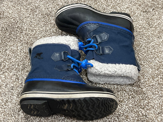 Boys, Navy Blue Sorel Winter Boots, Size 12, VGUC, Shoes 12 (Toddler:2-4yr)