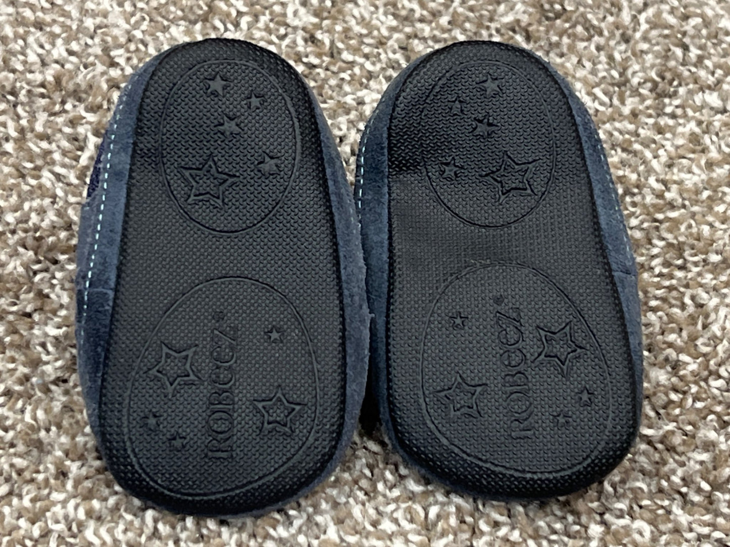 Baby Boys, Robeez Crib Shoes, blue, Velcro Sneakers, size 2, VGUC, Shoes 2 (Baby: 0-12 mth)
