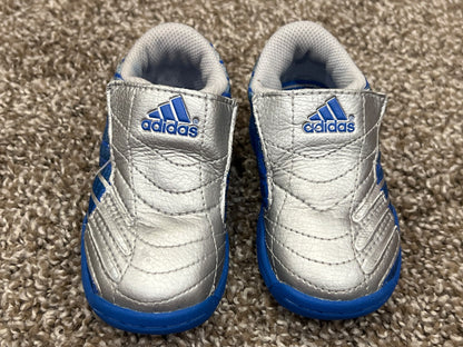 Adidas Sneakers, silver, blue, Running Shoes, size 5, VGUC, Shoes 5 (Walkers:12-24 mth)