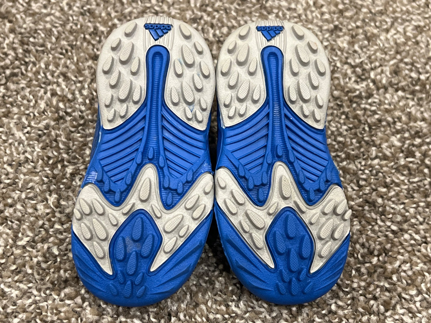 Adidas Sneakers, silver, blue, Running Shoes, size 5, VGUC, Shoes 5 (Walkers:12-24 mth)
