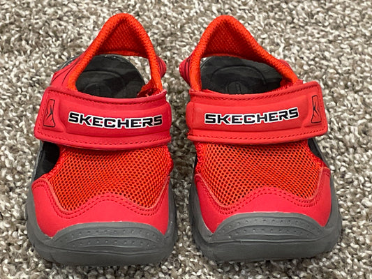 Toddler Boys, Red Skechers Sandal Shoes, size 6, EUC, Shoes 6 (Walkers:12-24 mth)