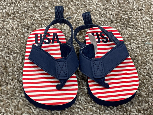 Baby Boys “USA” Sandals, size 3-6 mos, Approx Size 2, VGUC, Shoes 2 (Baby: 0-12 mth)