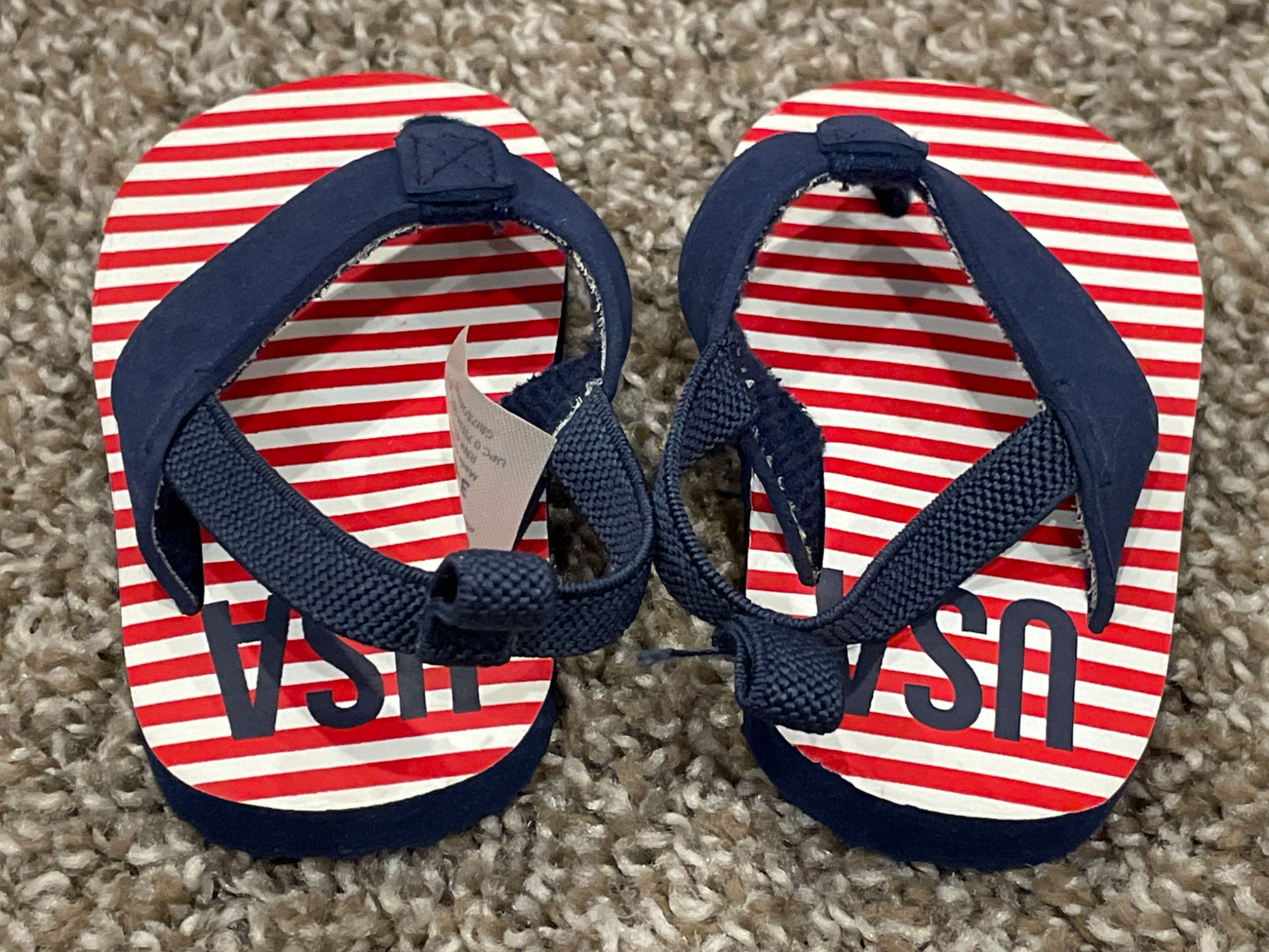 Baby Boys “USA” Sandals, size 3-6 mos, Approx Size 2, VGUC, Shoes 2 (Baby: 0-12 mth)