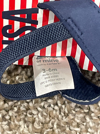 Baby Boys “USA” Sandals, size 3-6 mos, Approx Size 2, VGUC, Shoes 2 (Baby: 0-12 mth)