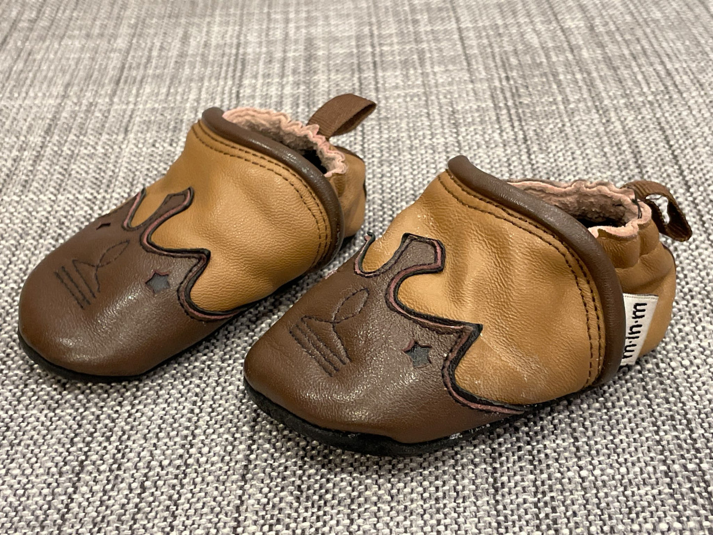 Soft Sole Western Crib Shoes similar to Robeez, baby size 1.5, VGUC, Shoes 1.5 (Baby: 0-12 mth)