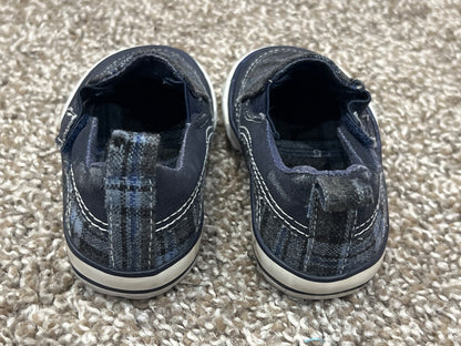 Joe Fresh Shoes, navy / grey plaid, size 5, VGUC, Shoes 5 (Walkers:12-24 mth)