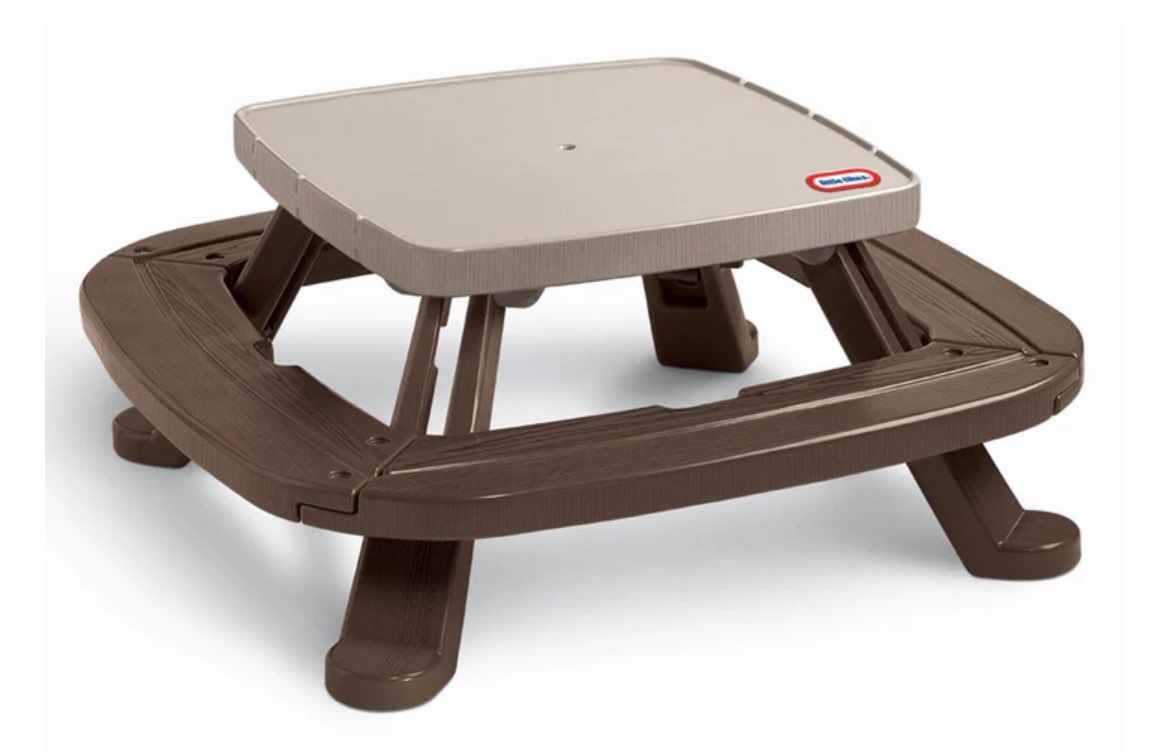 Little Tikes Fold ‘n Store Picnic Table with Market Umbrella, VGUC, MSRP $189.99