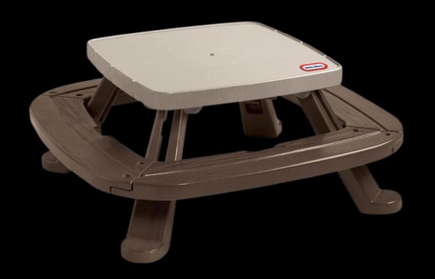 Little Tikes Fold ‘n Store Picnic Table with Market Umbrella, VGUC, MSRP $189.99