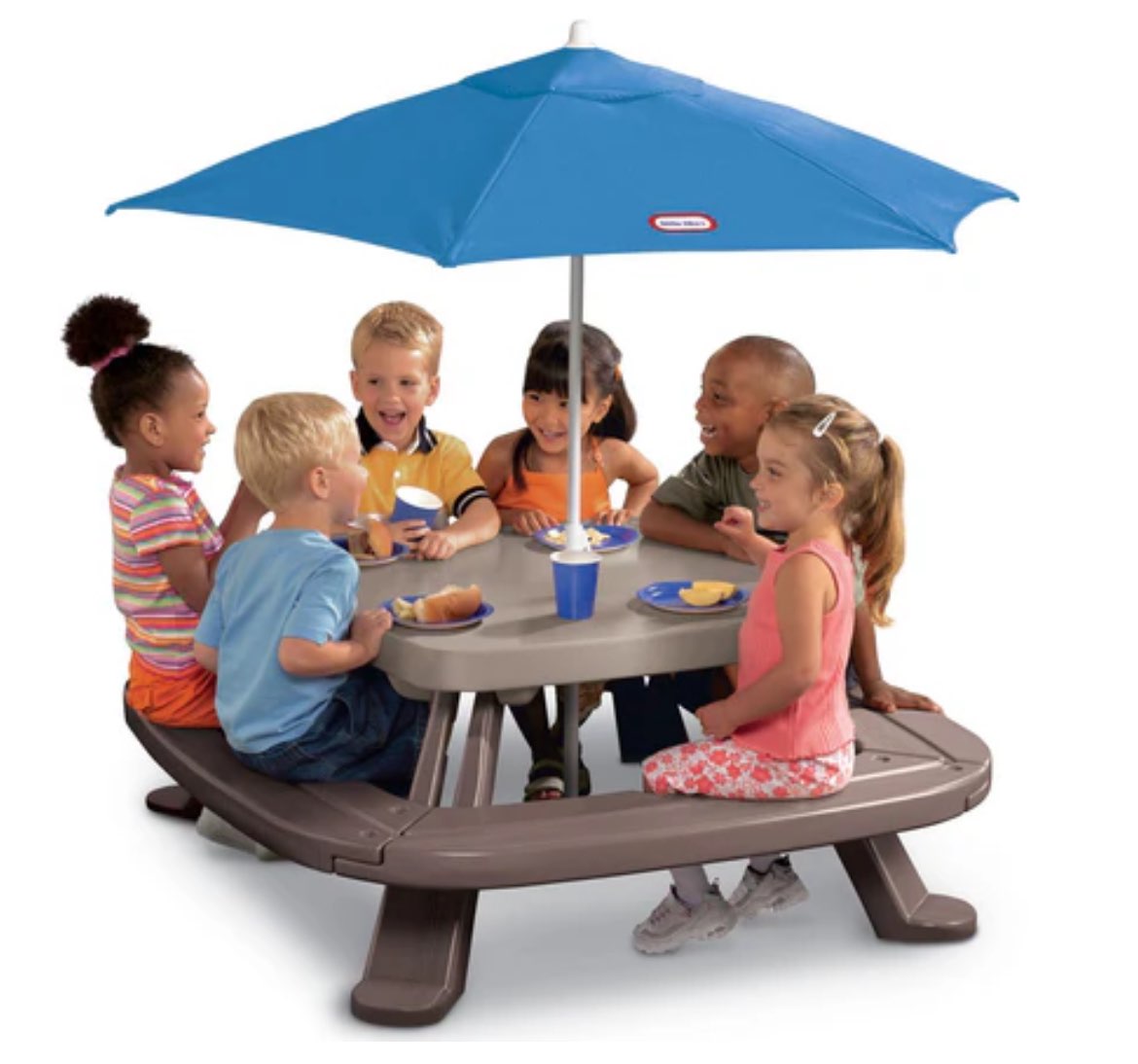 Little Tikes Fold ‘n Store Picnic Table with Market Umbrella, VGUC, MSRP $189.99